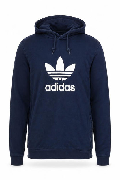 Mens UK Size M adidas Blue Pullover Hoodie