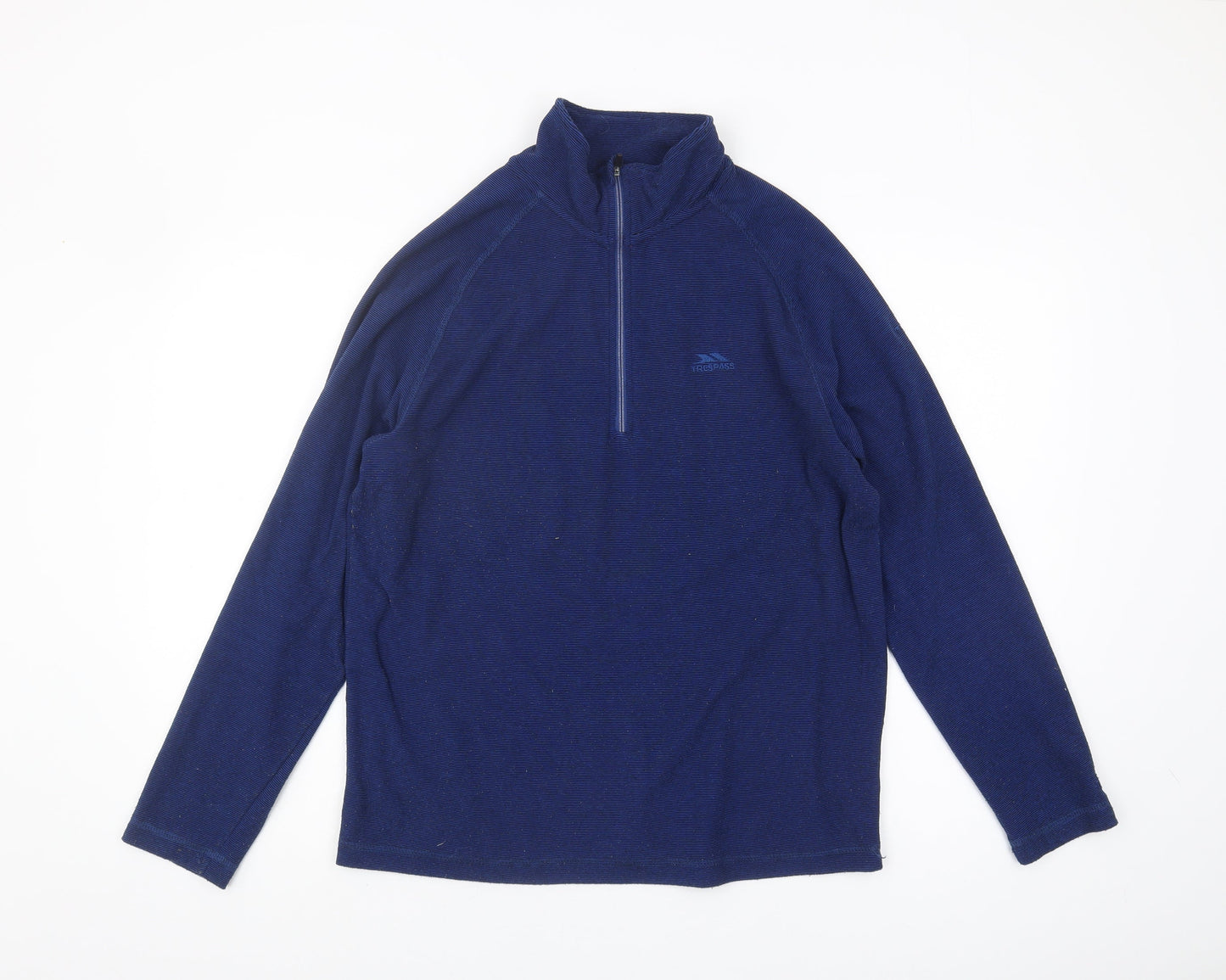 Trespass Men's Blue 1/2 Zip Sweatshirt, S, Excellent Condition