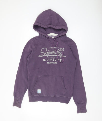 Superdry Women's Purple Hoodie Size S Pullover Casual