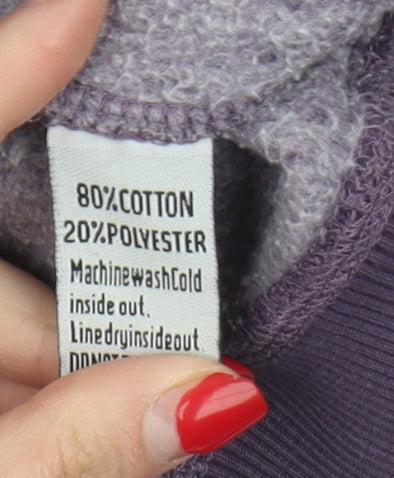 Superdry Women's Purple Hoodie Size S Pullover Casual