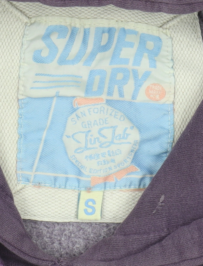 Superdry Women's Purple Hoodie Size S Pullover Casual