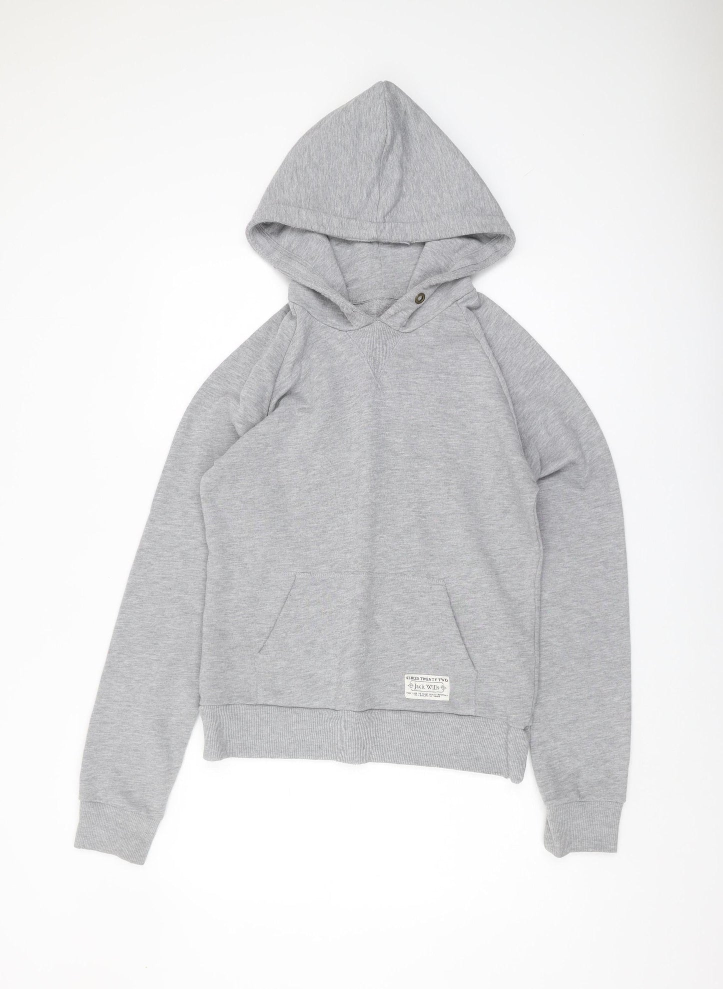 Womens UK Size 14 Jack Wills Grey Pullover Hoodie