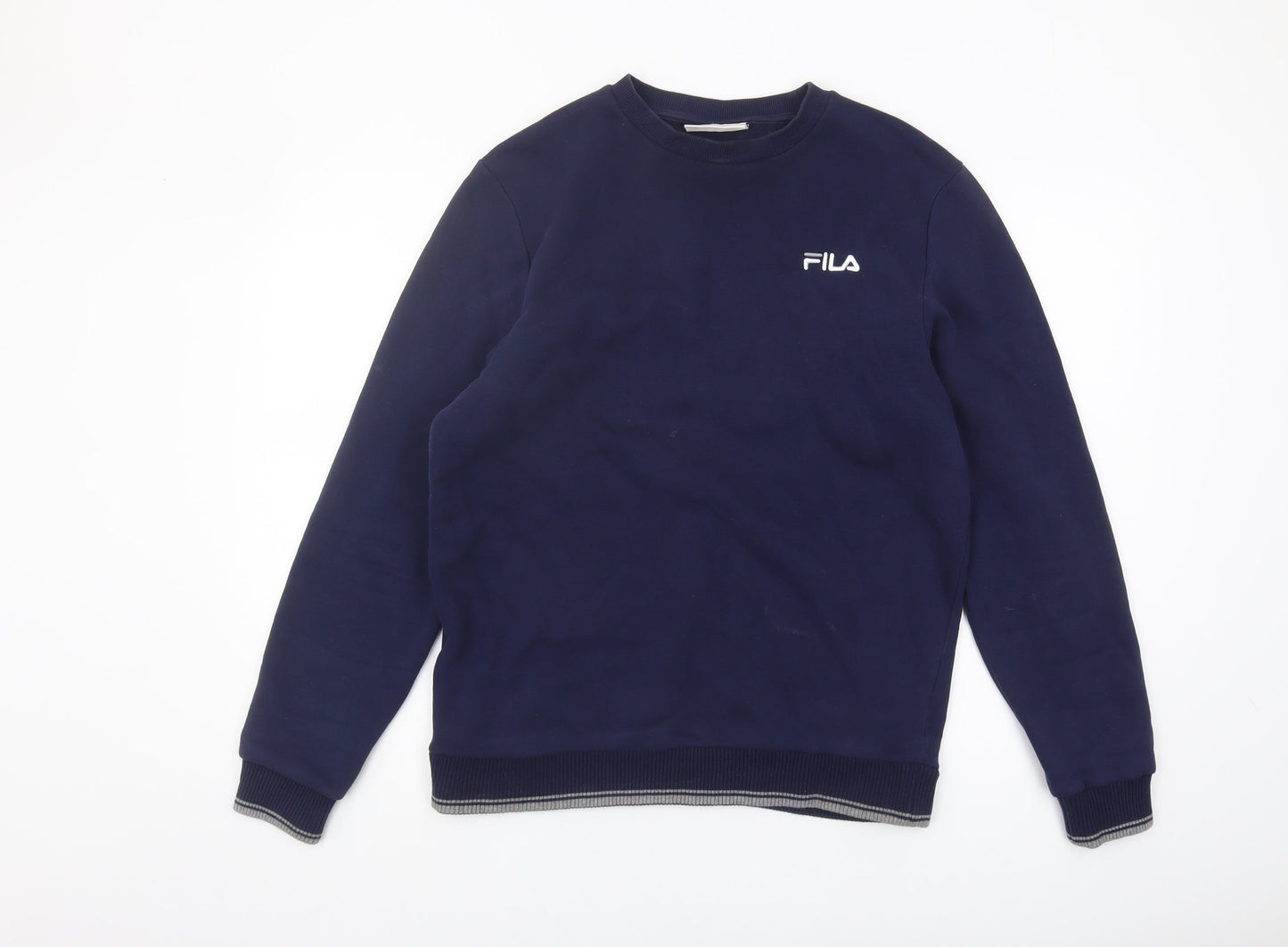 Mens UK Size M FILA Blue Pullover Sweatshirt