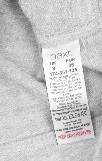Womens UK Size 8 NEXT Grey Pullover Sweatshirt