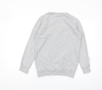 Fabric Flavours Boys Grey NASA Pullover Sweatshirt 11-12 Years