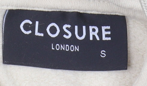 Mens UK Size S Closure London Beige Pullover Hoodie