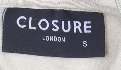 Mens UK Size S Closure London Beige Pullover Hoodie