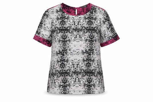 Womens UK Size 10 Limited Collection Multicoloured Ringer T-Shirt