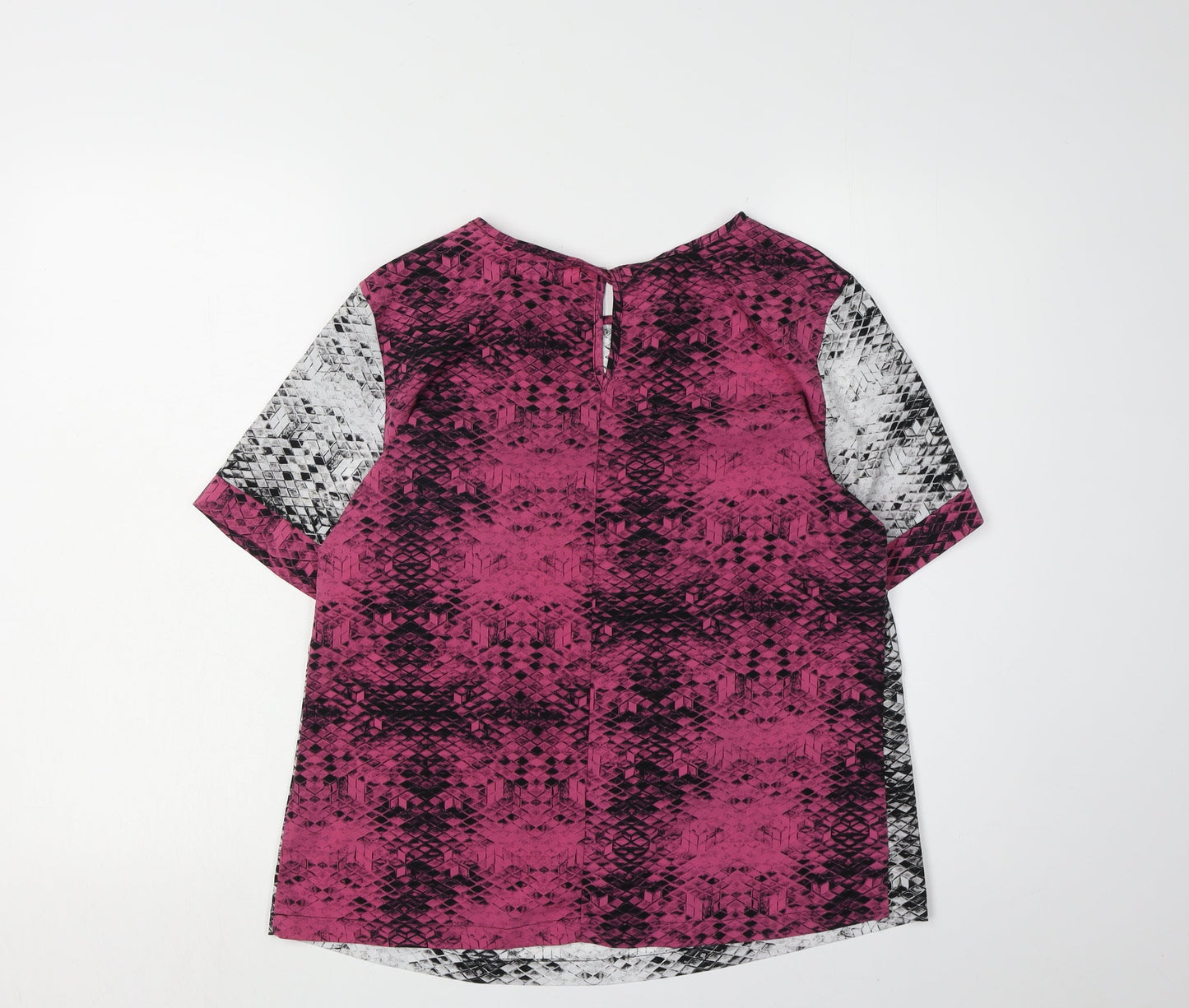 Womens UK Size 10 Limited Collection Multicoloured Ringer T-Shirt