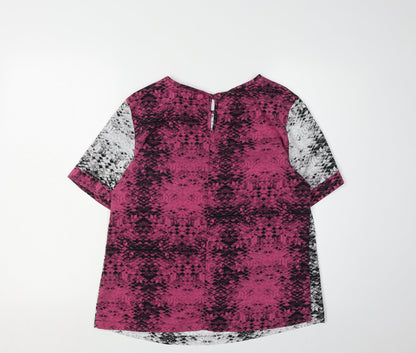 Womens UK Size 10 Limited Collection Multicoloured Ringer T-Shirt