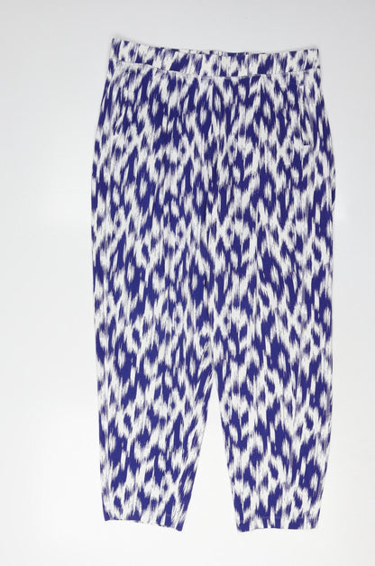 Womens UK Size 14 Marks and Spencer   Blue Trousers