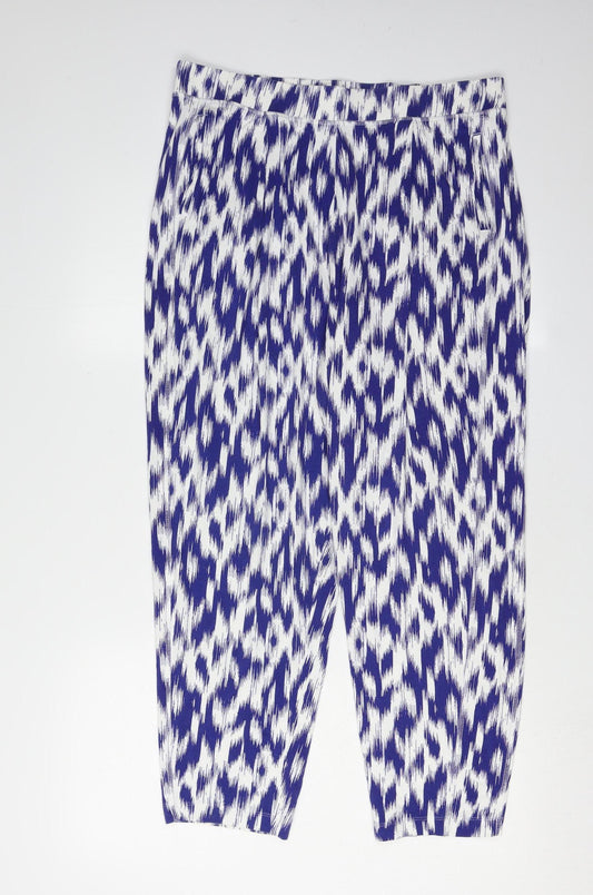 Womens UK Size 14 Marks and Spencer   Blue Trousers