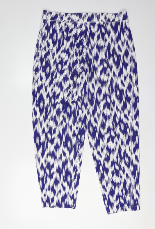 Womens UK Size 14 Marks and Spencer   Blue Trousers