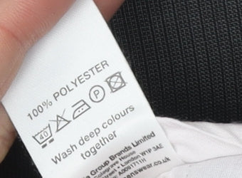 Burton Men's Black Dress Trousers 34L Polyester Flat Front