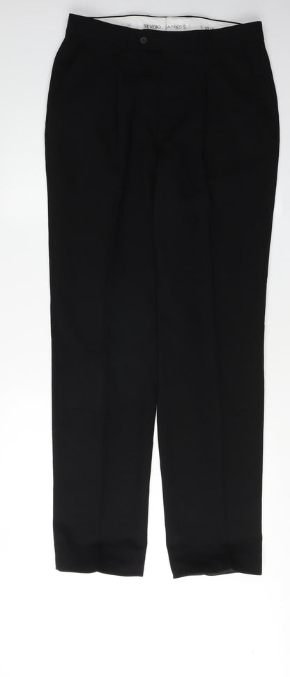 Jeff Banks Men's Black Dress Pants 34 in Waist