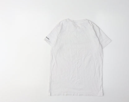 Columbia Boys White Logo T-Shirt 11-12 Years Casual Graphic