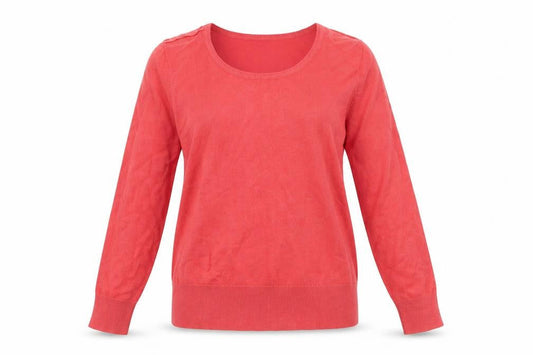 Womens UK Size M Simon Jeffrey Red Pullover Jumper