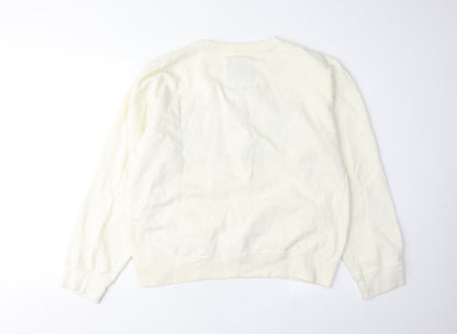 Six Flags XL White Sweatshirt Unisex Adults