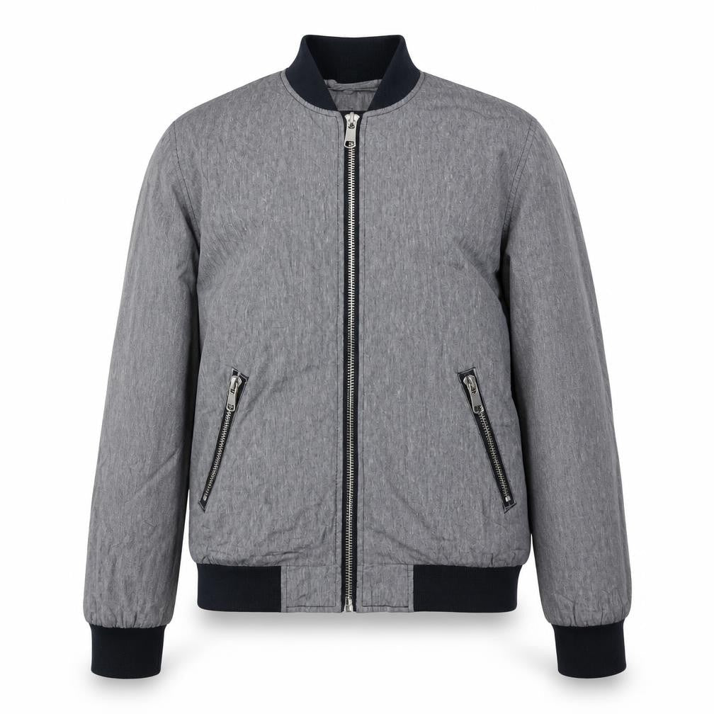 Mens UK Size S River Island Grey Bomber Jacket