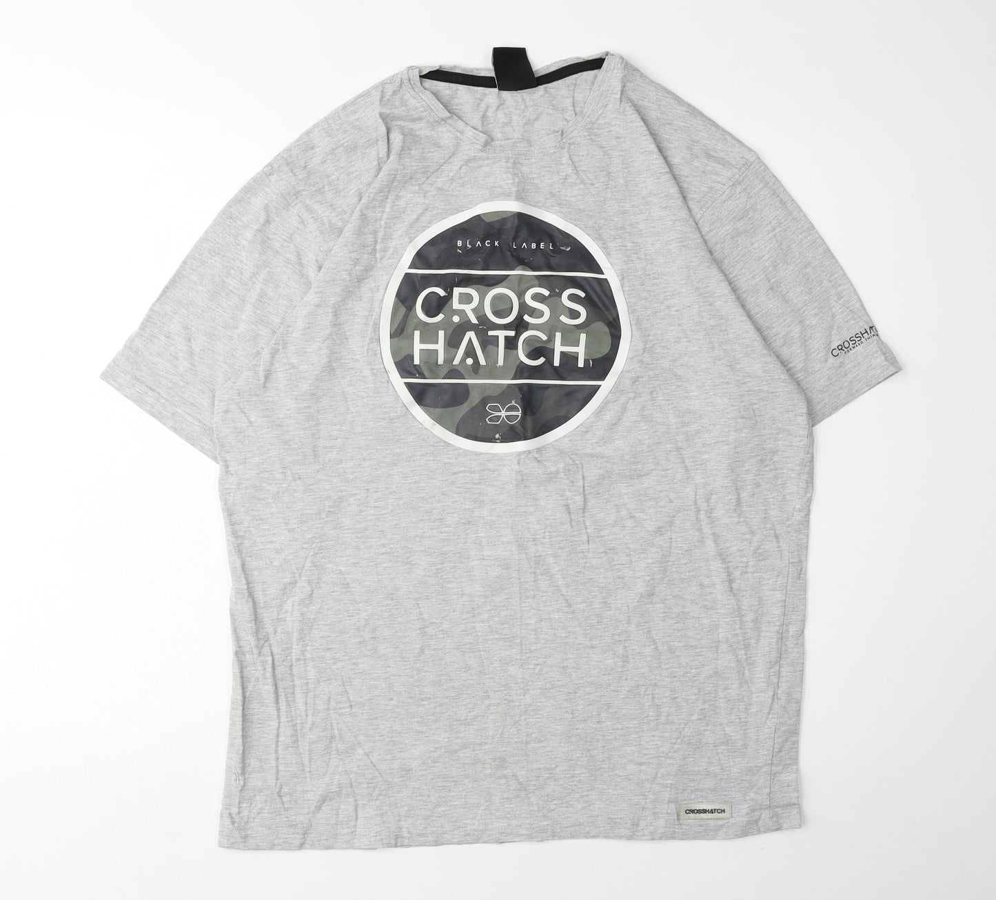 Mens UK Size 2XL Crosshatch Grey  T-Shirt