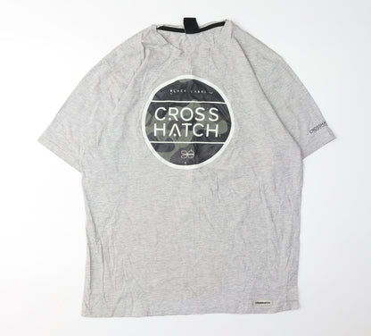 Mens UK Size 2XL Crosshatch Grey  T-Shirt