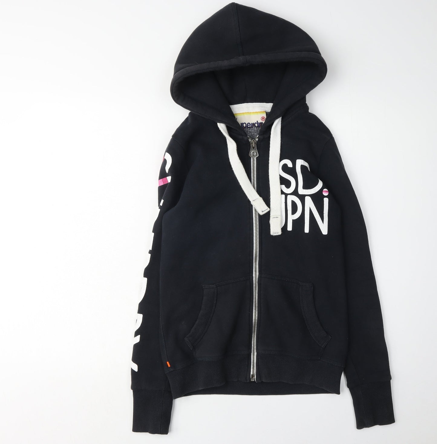 Superdry Women's Black XS Full Zip Hoodie