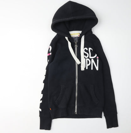 Superdry Women's Black XS Full Zip Hoodie