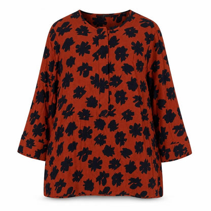 Womens UK Size 12 Jasper Conran Red Tunic Blouse