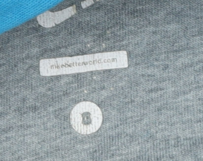 Nike Unisex Blue Pullover Hoodie, Size M, Logo Design