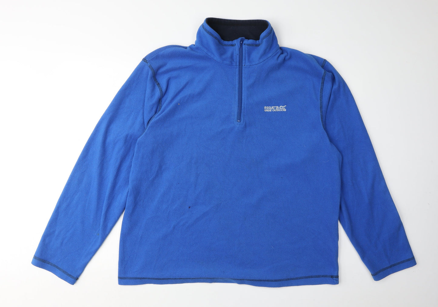 Mens UK Size XL Regatta Blue Half Zip Hoodie