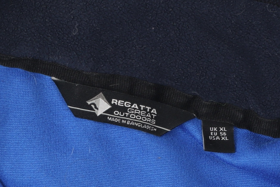 Mens UK Size XL Regatta Blue Half Zip Hoodie