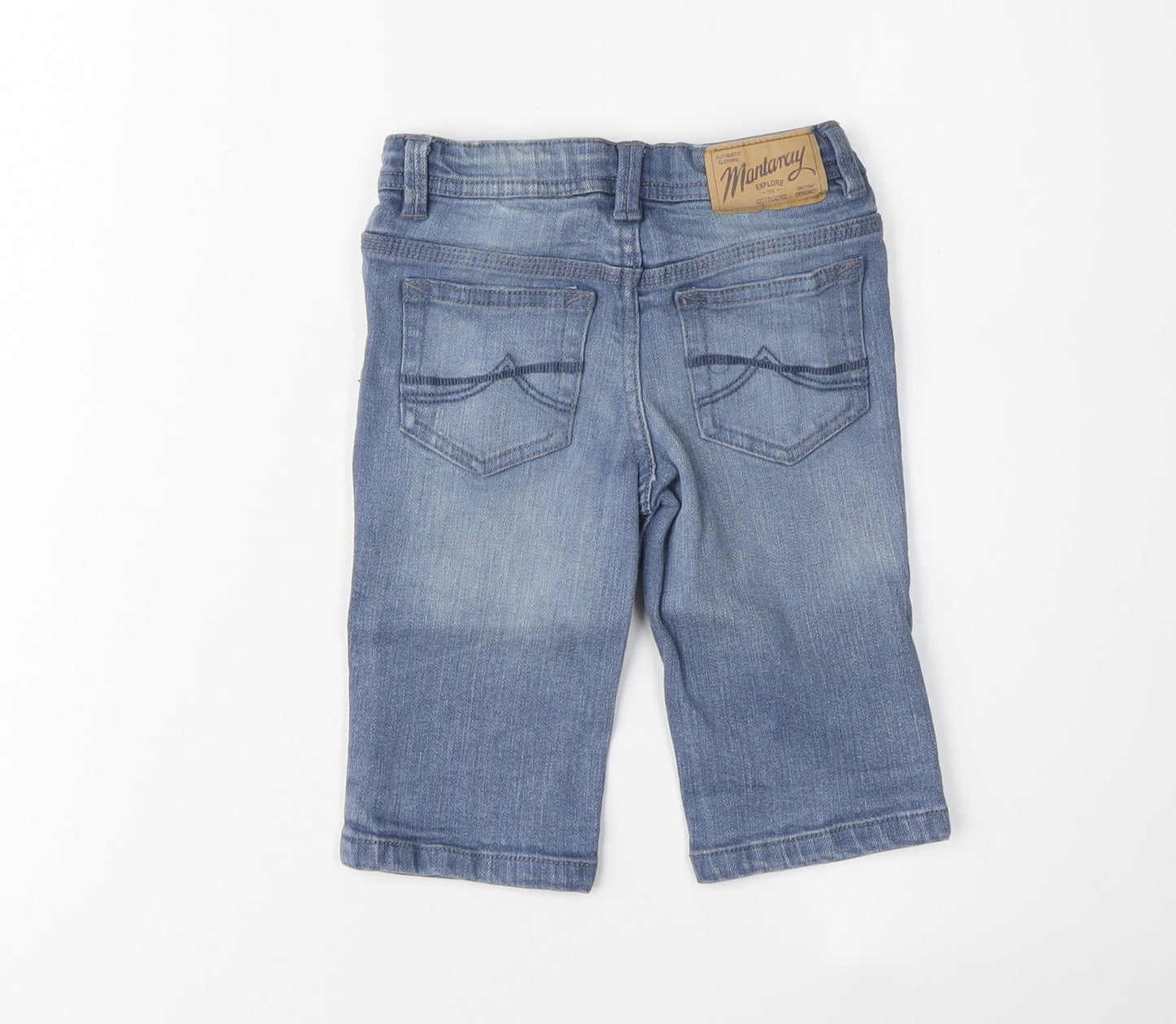 Mantaray Boys Blue Straight Jeans 5 Years Adjustable Waist