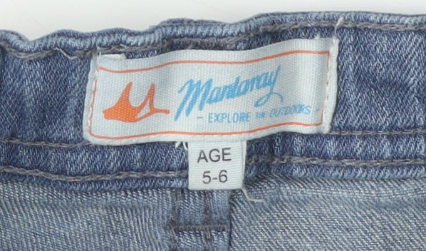 Mantaray Boys Blue Straight Jeans 5 Years Adjustable Waist