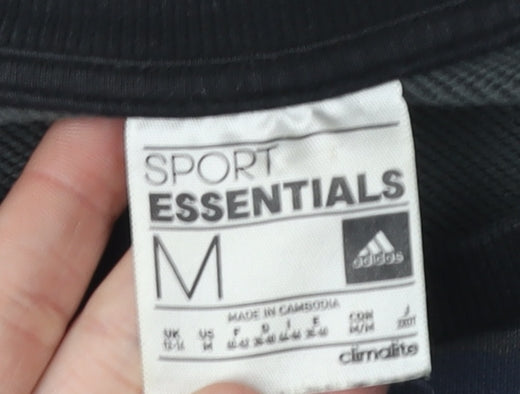 adidas Unisex Black Camouflage Sweatshirt Size 14