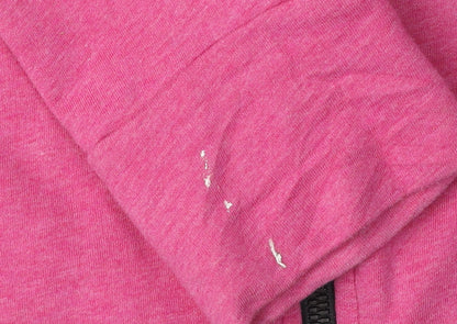 Adidas Women's Pink/Gray Full Zip Hoodie XS