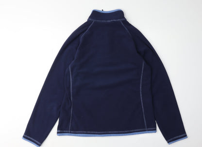 Womens UK Size 14 Mountain Warehouse Blue Henley Sweatshirt