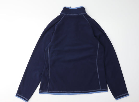 Womens UK Size 14 Mountain Warehouse Blue Henley Sweatshirt