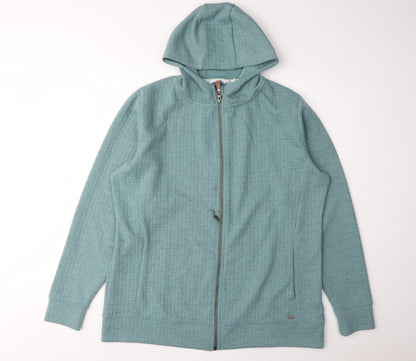Green Unisex Full Zip Hoodie 2XL