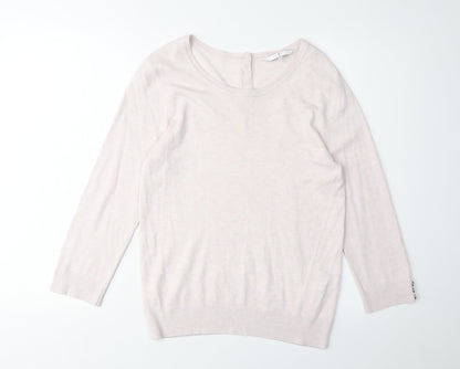 Jasper Conran Women's Pink Pullover Jumper Size 10