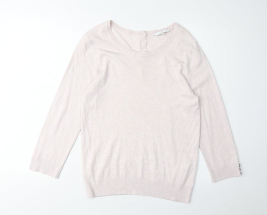 Jasper Conran Women's Pink Pullover Jumper Size 10