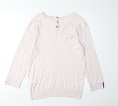 Jasper Conran Women's Pink Pullover Jumper Size 10