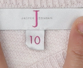 Jasper Conran Women's Pink Pullover Jumper Size 10