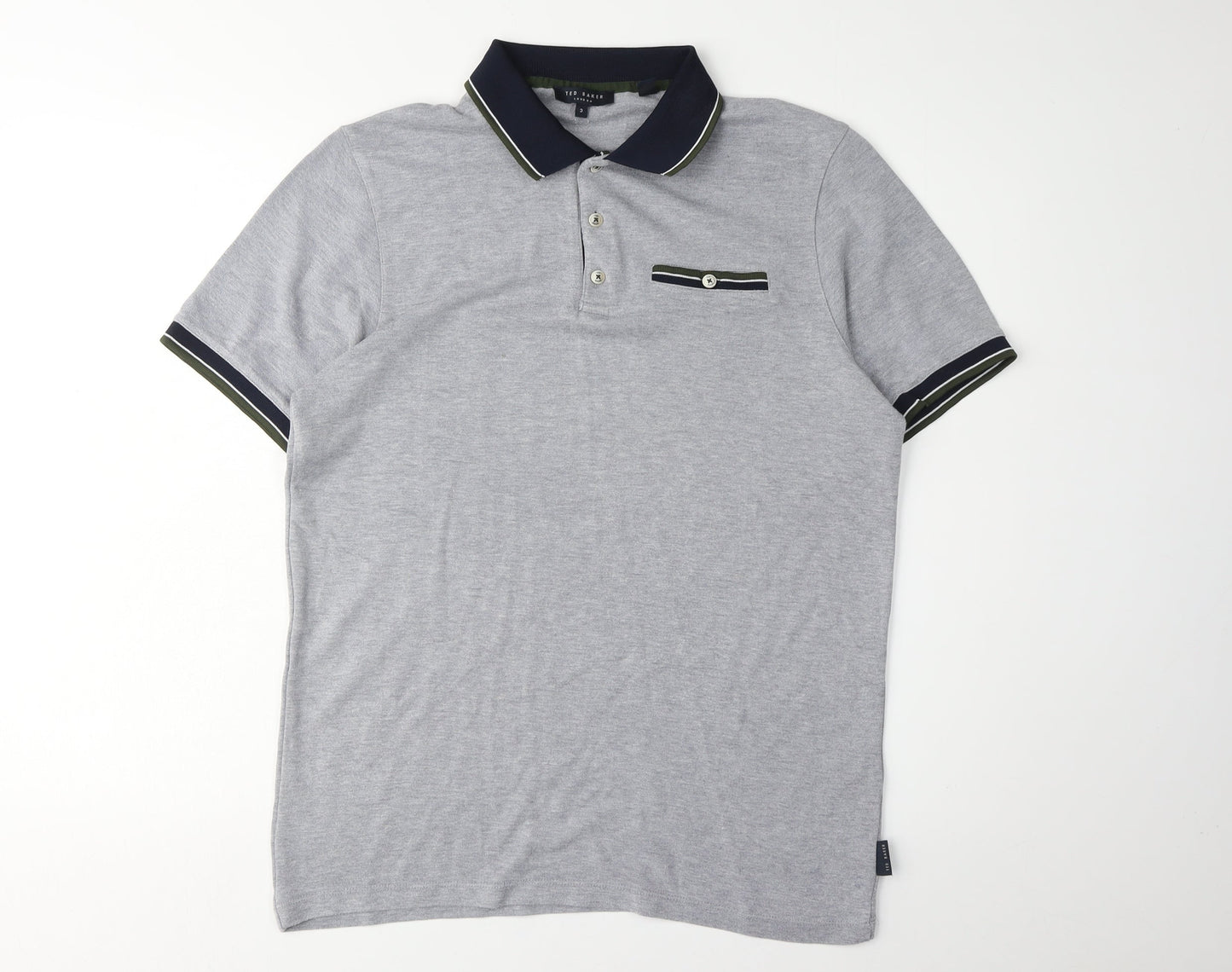 Ted Baker Men's Grey Polo Shirt M