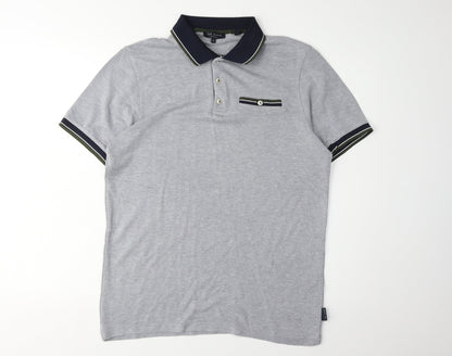Ted Baker Men's Grey Polo Shirt M