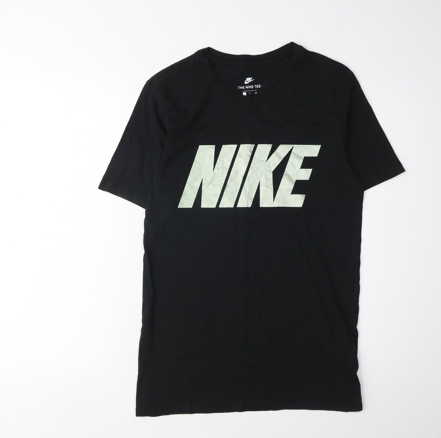 Nike Men's Black Cotton Graphic T-Shirt S