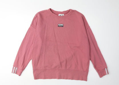 Adidas Women's Pink Pullover Sweatshirt Size 12