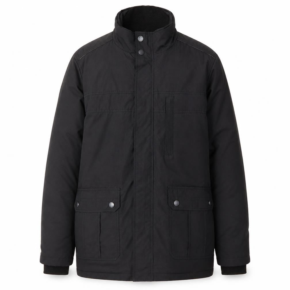 Mens UK Size M Jeff Banks Black Military Jacket