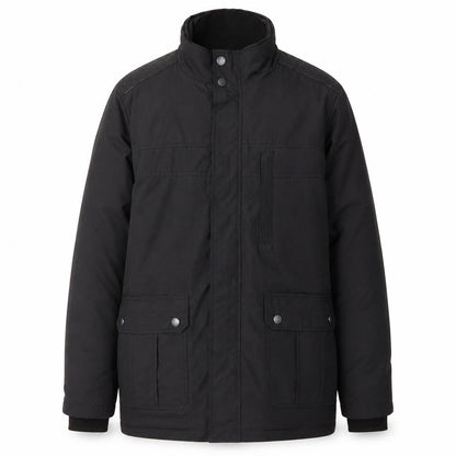 Mens UK Size M Jeff Banks Black Military Jacket