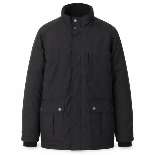 Mens UK Size M Jeff Banks Black Military Jacket