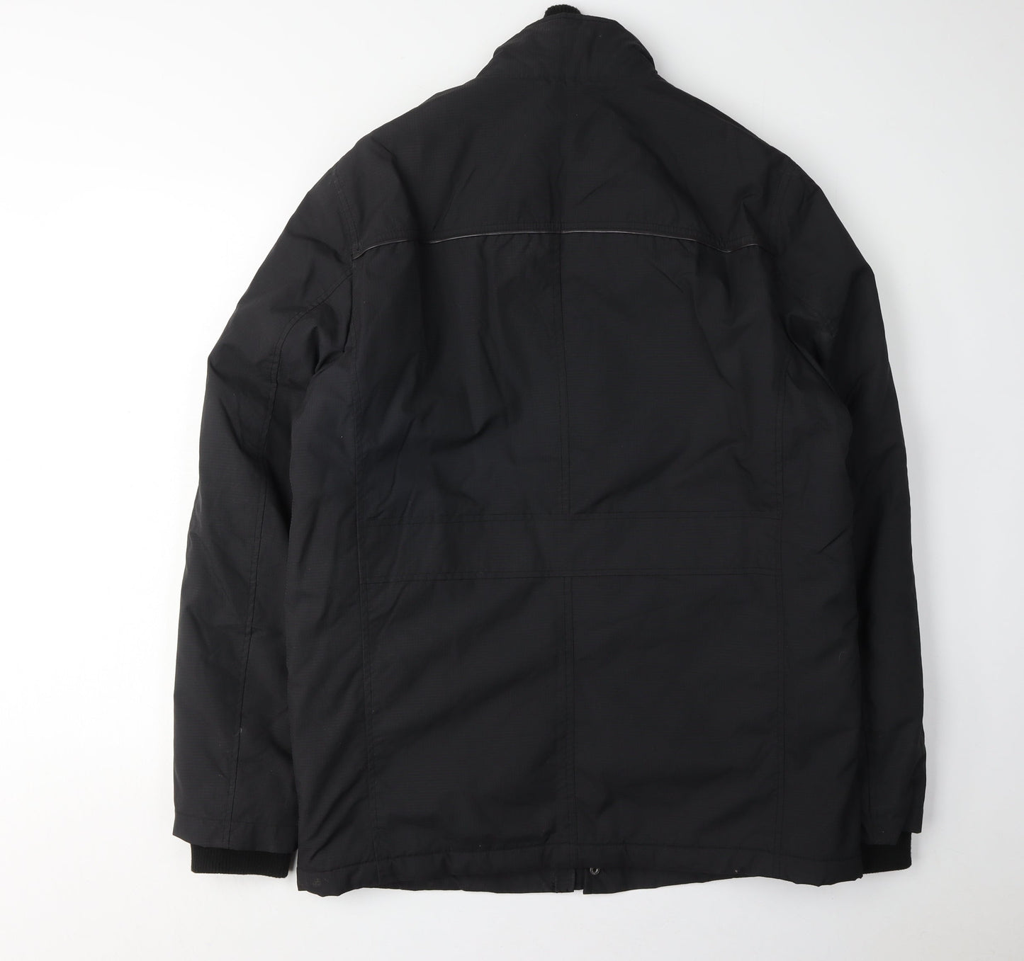 Mens UK Size M Jeff Banks Black Military Jacket